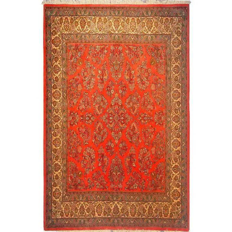 One Of The Kind Persian Sarough Rug 7'1" x 6'10"